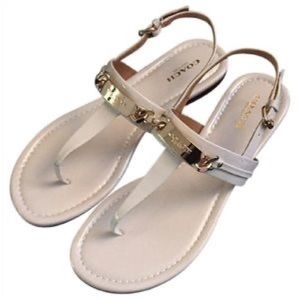 Catherine Off White Coach Sandals Size 9